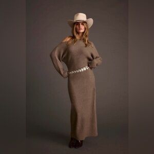 12th Tribe Amaya Sweater Grey Sweater Dress